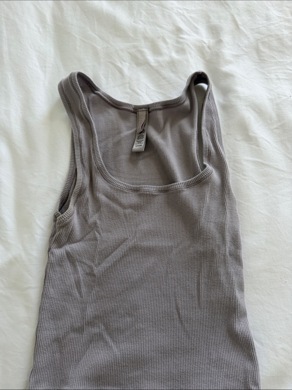 SKIMS Ribbed Tank & Lounge Set in Taupe Gray - Picture 4 of 4